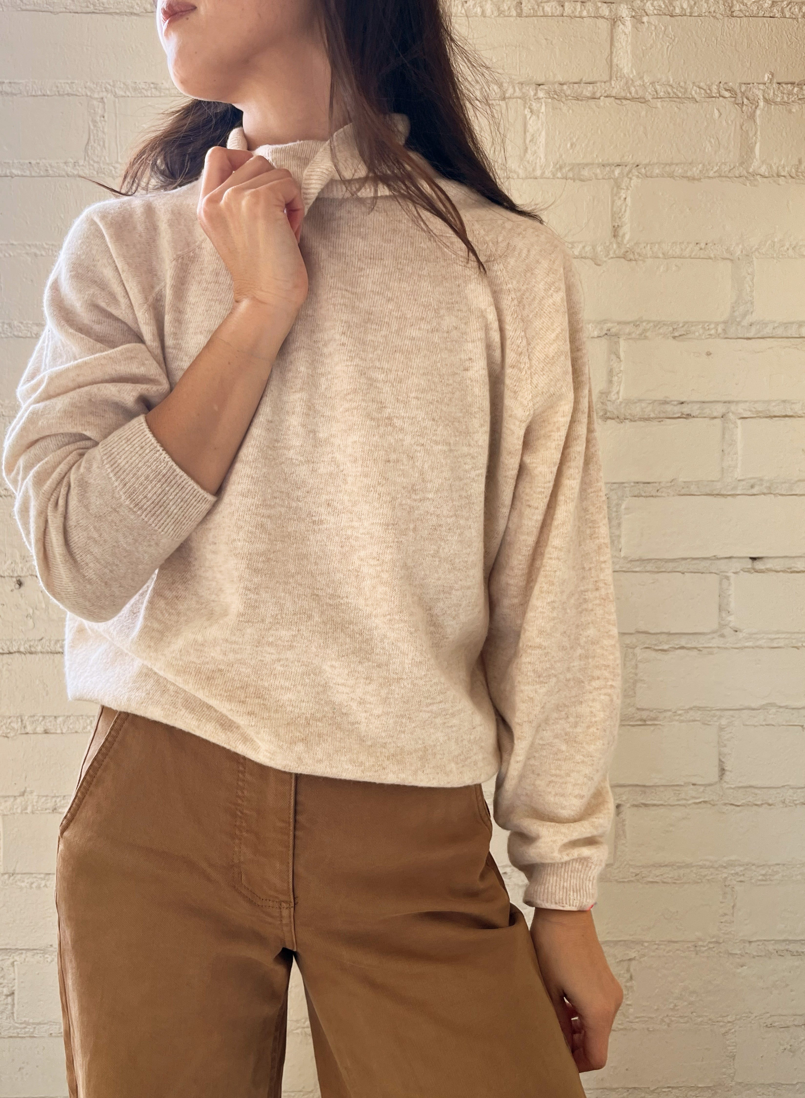 BLAKE TURTLENECK-OATMEAL