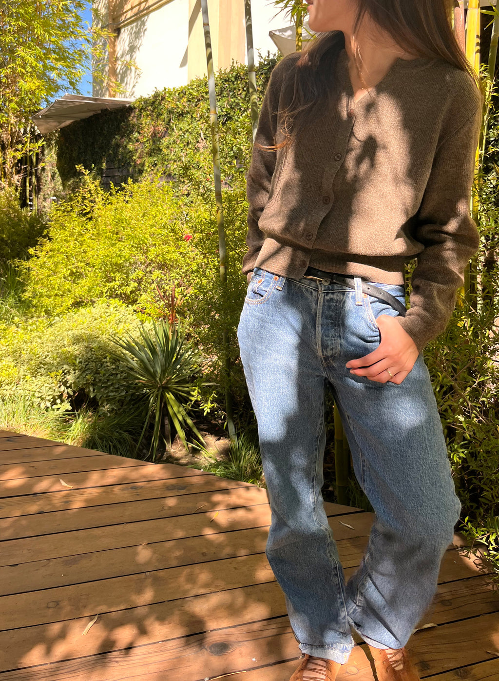 CLARA CARDIGAN - BROWN