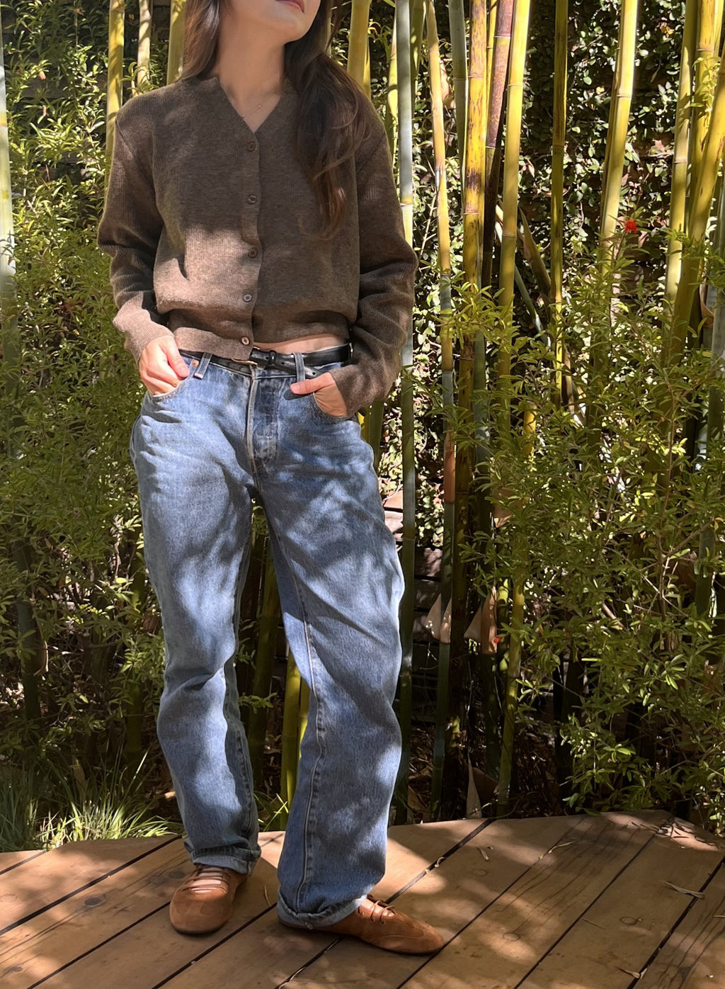 CLARA CARDIGAN - BROWN